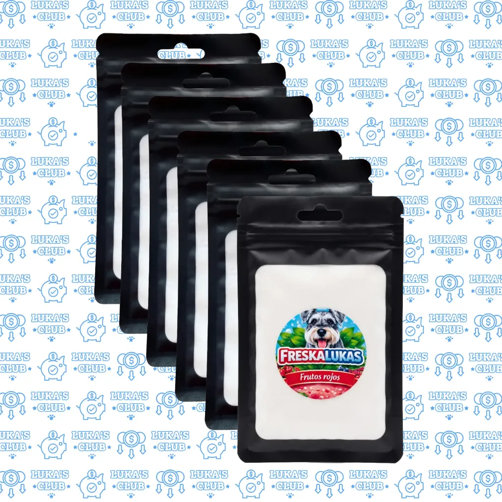 Baño en Seco Refrescante Freskalukas Frutos rojos 5g - 6 piezas